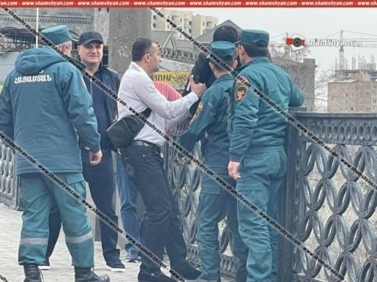 Քաղաքացին անցել էր «Հաղթանակ» կամրջի վտանգավոր եզրագիծն ու սպառնում էր ցած նետվել