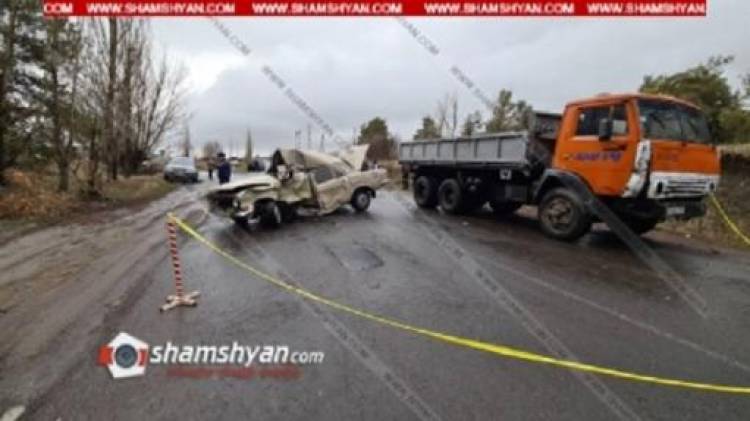 Ողբերգական վթար՝ Կոտայքի մարզում ․ վարորդը հիվանդանոցի ճանապարհին մահացել է