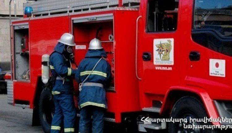 Հրդեհ Մաշտոցի պողոտայում