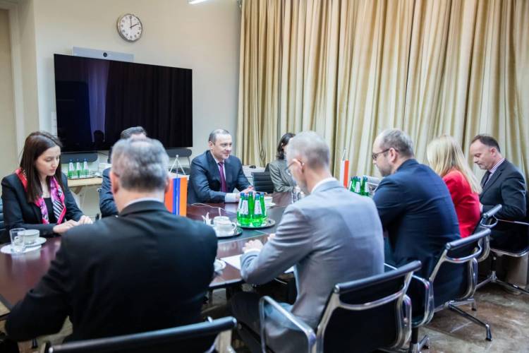 ԱԽ քարտուղար Արմեն Գրիգորյանը հանդիպել է Լեհաստանի ԱԳ փոխնախարարի հետ