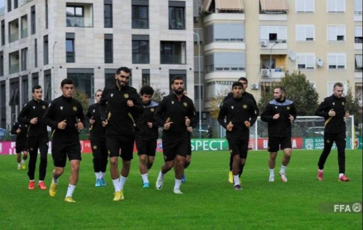 Հայաստանի ֆուտբոլի հավաքականը առաջին մարզումն է անցկացրել Ալբանիայում
