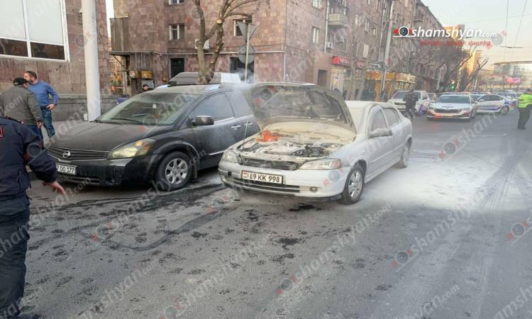 Հրդեհ է բռնկվել Opel Astra-ում 