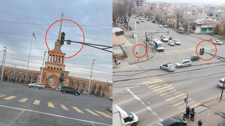 Լուսացույցերը չեն աշխատում, ո՞վ է պատասխանատու (լուսանկարներ)