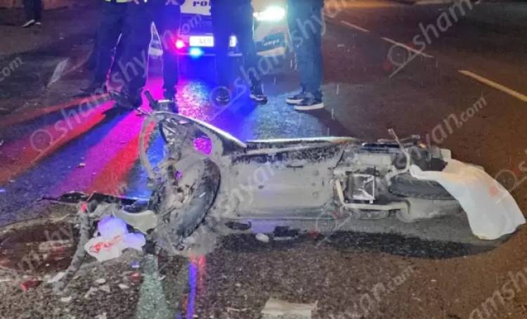 Երևանում բախվել են Opel-ն ու մոպեդը. հնդիկ մոպեդավարը տեղափոխվել է հիվանդանոց