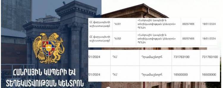 1 օրում 2 դրամաշնորհ՝ «ֆեյքերի» ՊՈԱԿ-ին, որից մեկը՝ 731 մլն դրամի. «Ժողովուրդ»