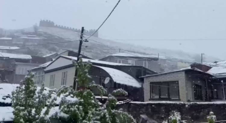 Դաղստանում ձյուն է տեղացել (տեսանյութ)