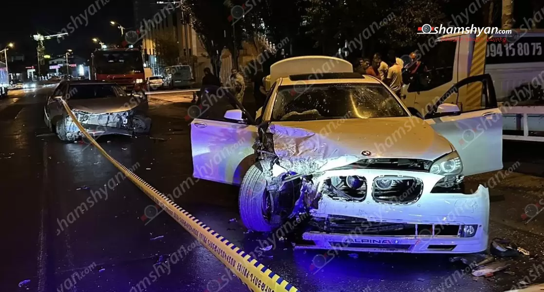 Խոշոր ավտովթար՝ Երևանում․ բախվել են BMW-ն ու Toyota-ն․ կան վիրավորներ
