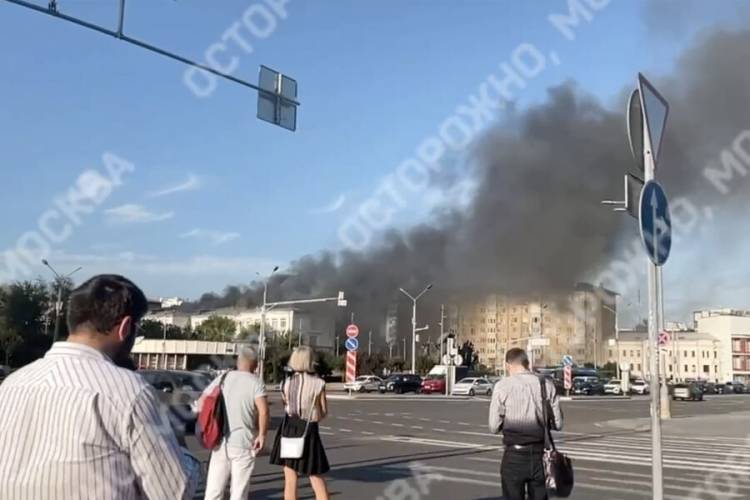 Տեսանյութ.Մոսկվայի կենտրոնում խոշոր հրդեհ է բռնկվել