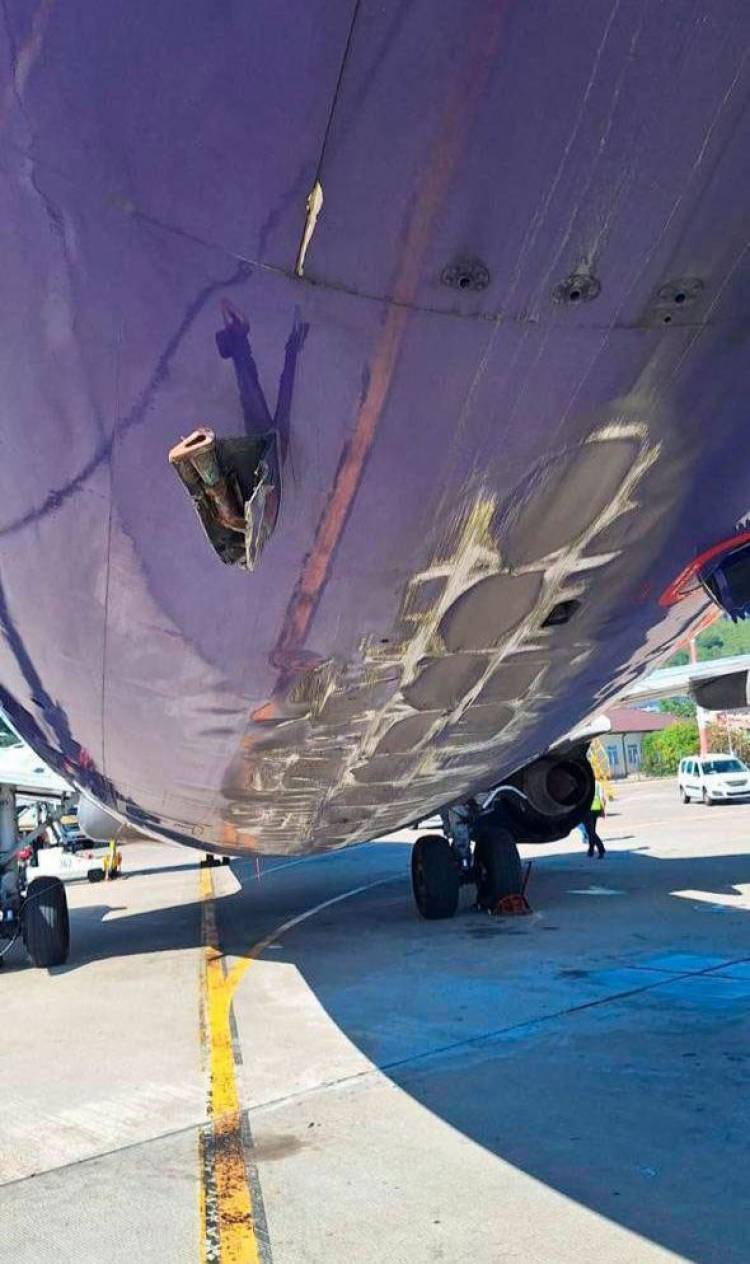 Սոչիի օդանավակայանում Boeing 737-800 ինքնաթիռը կոշտ վայրէջք է կատարել (տեսանյութ)