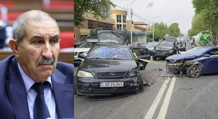 Շղթայական վթար՝ Երևանում, պատգամավոր Գագիկ Մելքոնյանը դեպքի վայրից հեռացել է, վիրավnր կա. Shamshyan