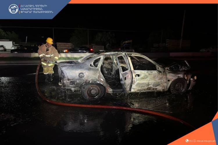 Արտաշատ-Երևան ավտոճանապարհին «Opel» մակնիշի ավտոմեքենա է այրվել
