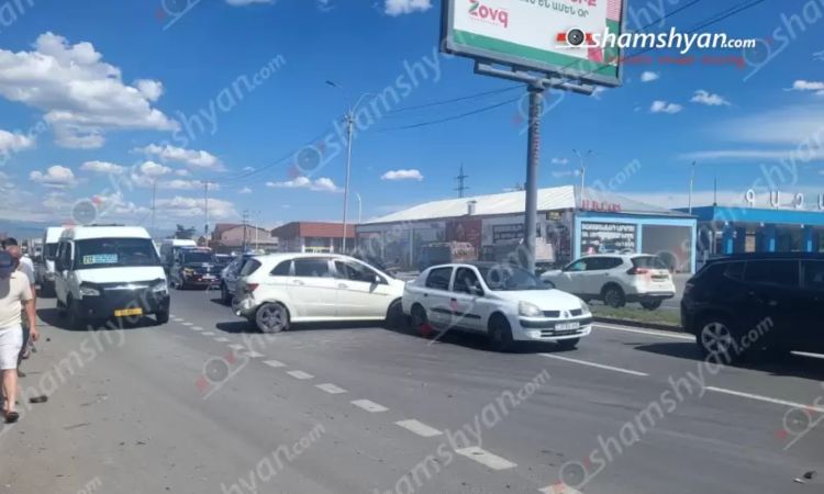 Շղթայական վթար՝ Արմավիրում, բախվել են «Nissan», «Infiniti», «Mercedes», «Volkswagen», «Kia» և «Renault»